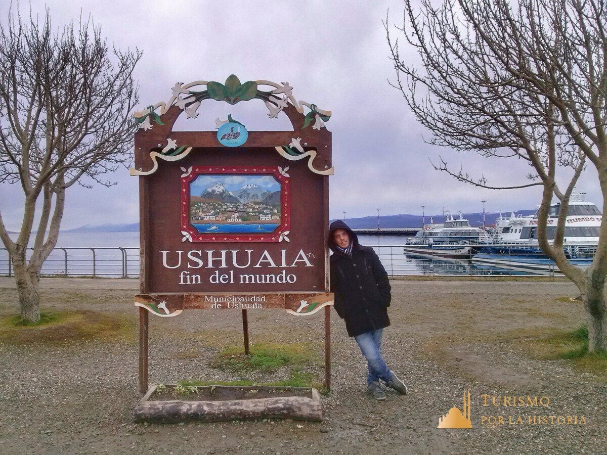 Cartel de Ushuaia fin del mundo