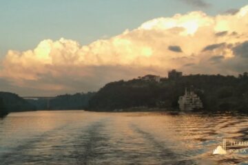 Rio iguazu ocaso